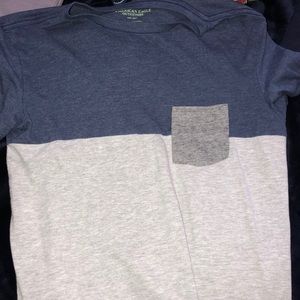 Blue and Grey American Eagle T shirt